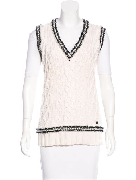 chanel sweater vest|chanel jackets clearance.